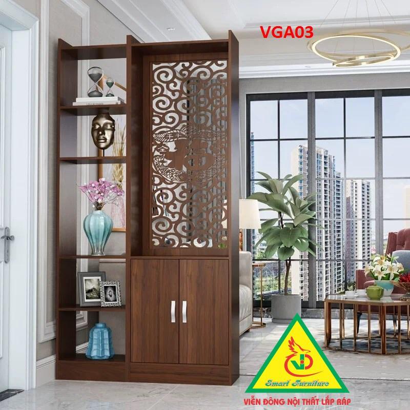 KỆ VÁCH NGĂN PHÒNG KHÁCH , NHÀ BẾP VGA01