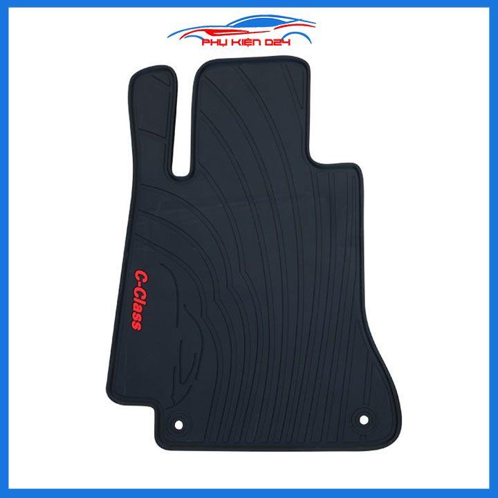 Thảm lót sàn ô tô cao su 3D Mercedes C-Class C200, C250, C300 không mùi, chống trơn trượt