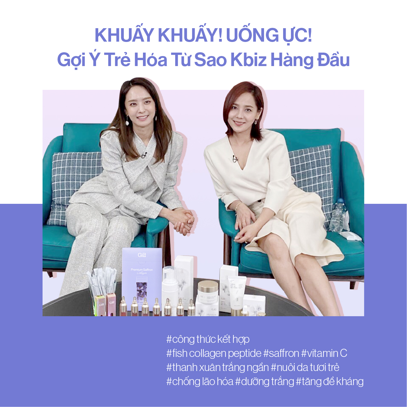 Bột Uống Collagen Cao Cấp Kết Hợp Saffron -