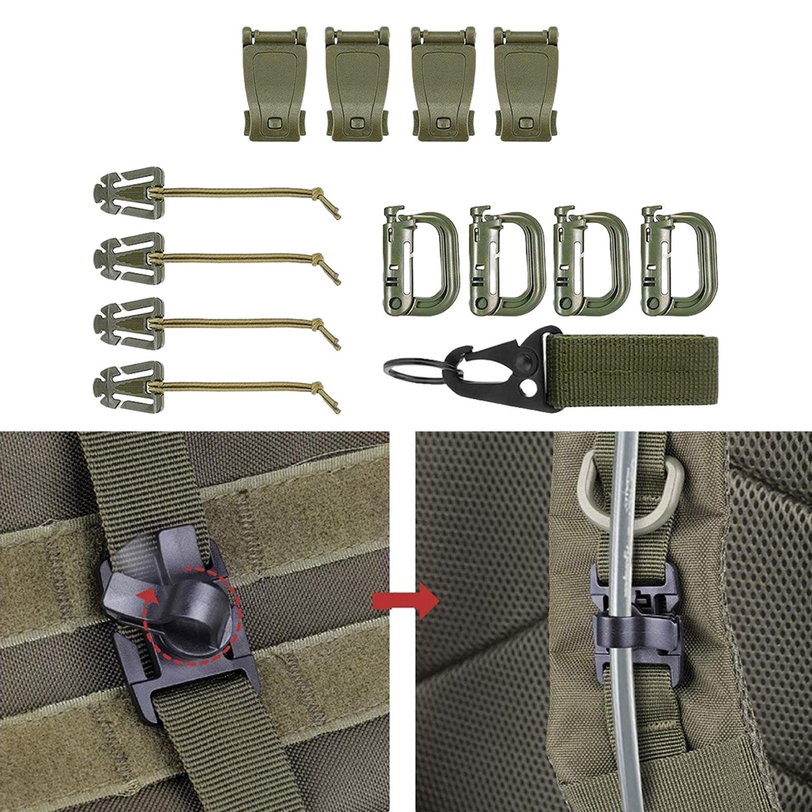 Backpack Hanging Hooks D Shape Backpack Buckle Green