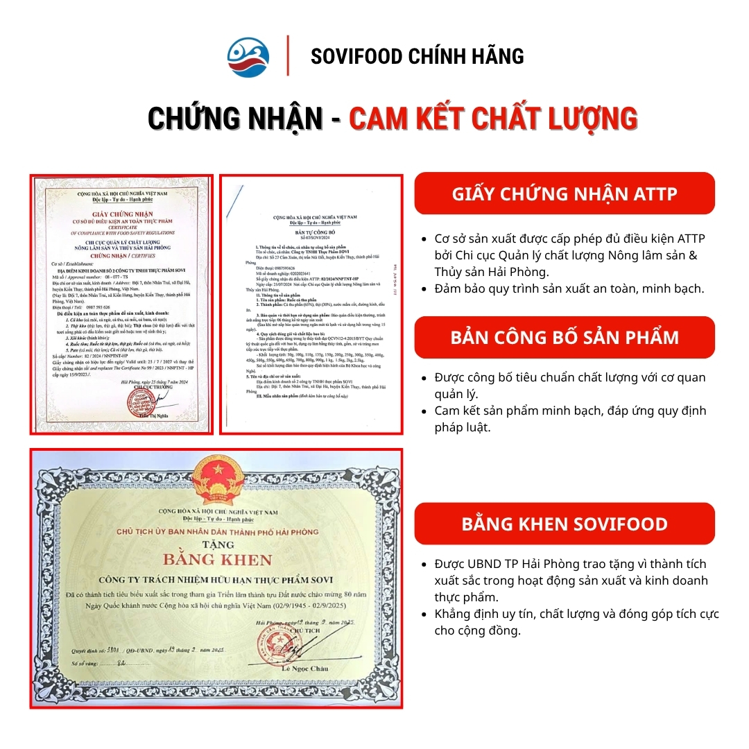 Ruốc Cá Thu Phấn Sovifood - Cá Thu Phấn Tự Nhiên, Giàu Omega 3, Tơi Mềm Cho Bé - 200G