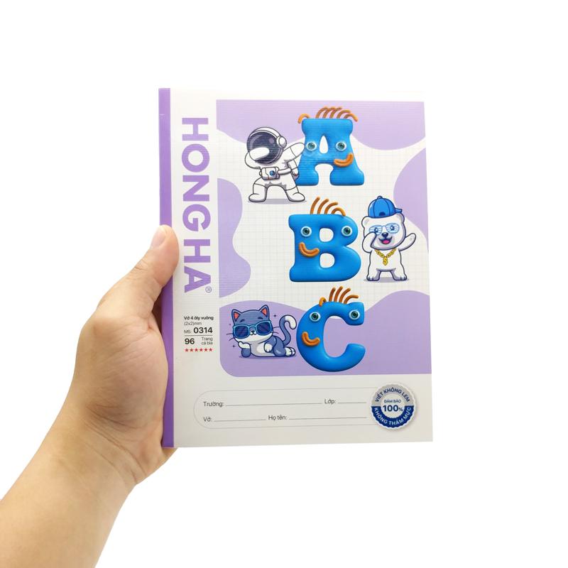 Tập Học Sinh Class ABC 4 Ô Ly Vuông 96 Trang 100gsm - Hồng Hà 0314 (Mẫu Sản Phẩm Giao Ngẫu Nhiên)