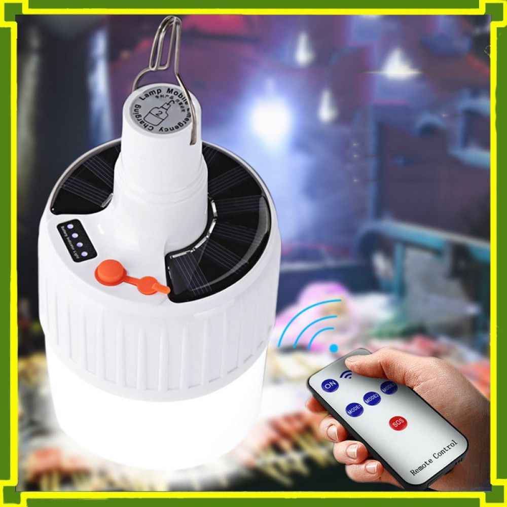 Đèn LED tích điện năng lượng mặt trời 100w, có thể sạc bằng điện gia đình