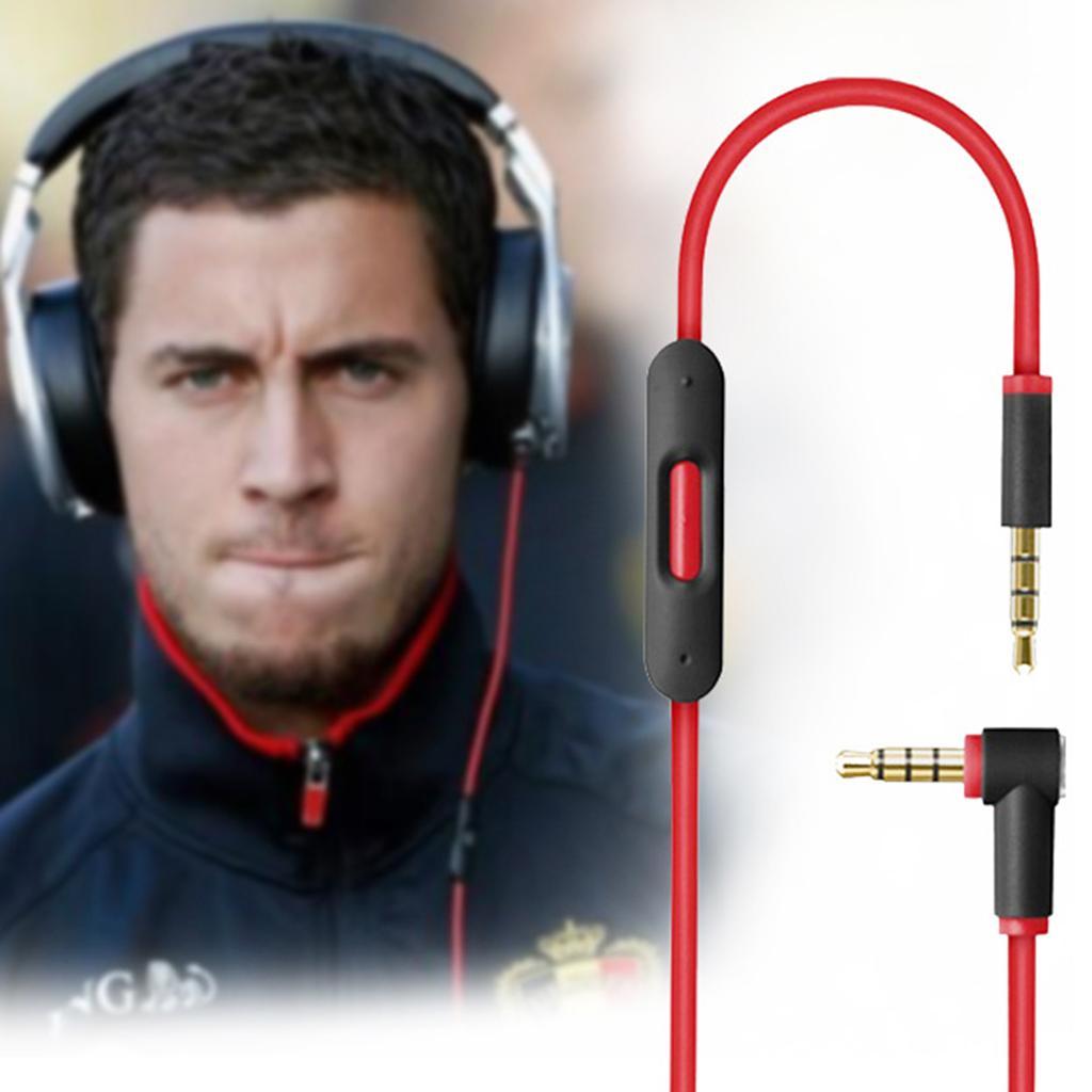 Replacement Audio Cable Cord Wire  Microphone for 3.5mm Headphones