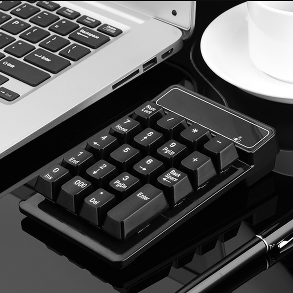 Bàn Phím Số Chống Nước Có Dây USB Cho Máy Tính Xách Tay Máy Tính Để Bàn, Màu Đen