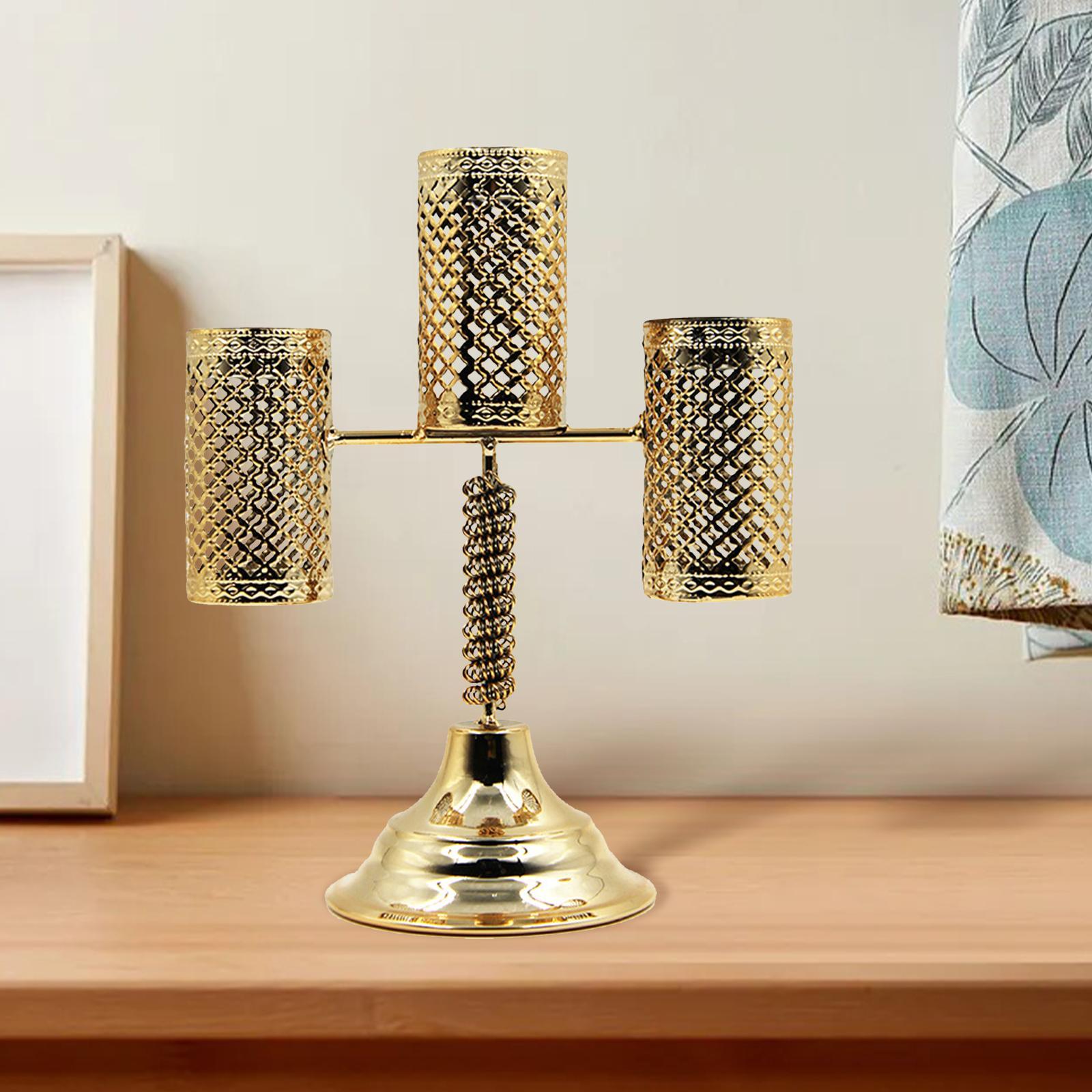 Candlestick for Taper Candles Metal Pillar Candle Holder for Dining Room Decoration