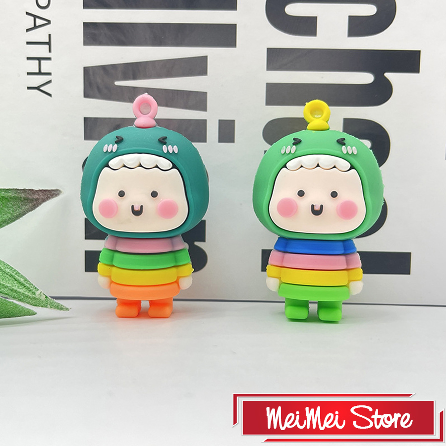 Móc khóa gấu bông, Móc khóa xe máy hình con vật cute, cực đáng yêu