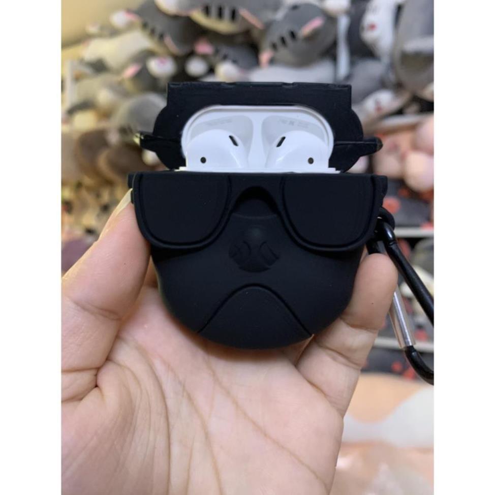 Case Vỏ Bao Airpod Đựng Tai Nghe Có Dây Bull Dog Cho Airpod 1 2 Silicone Dẻo