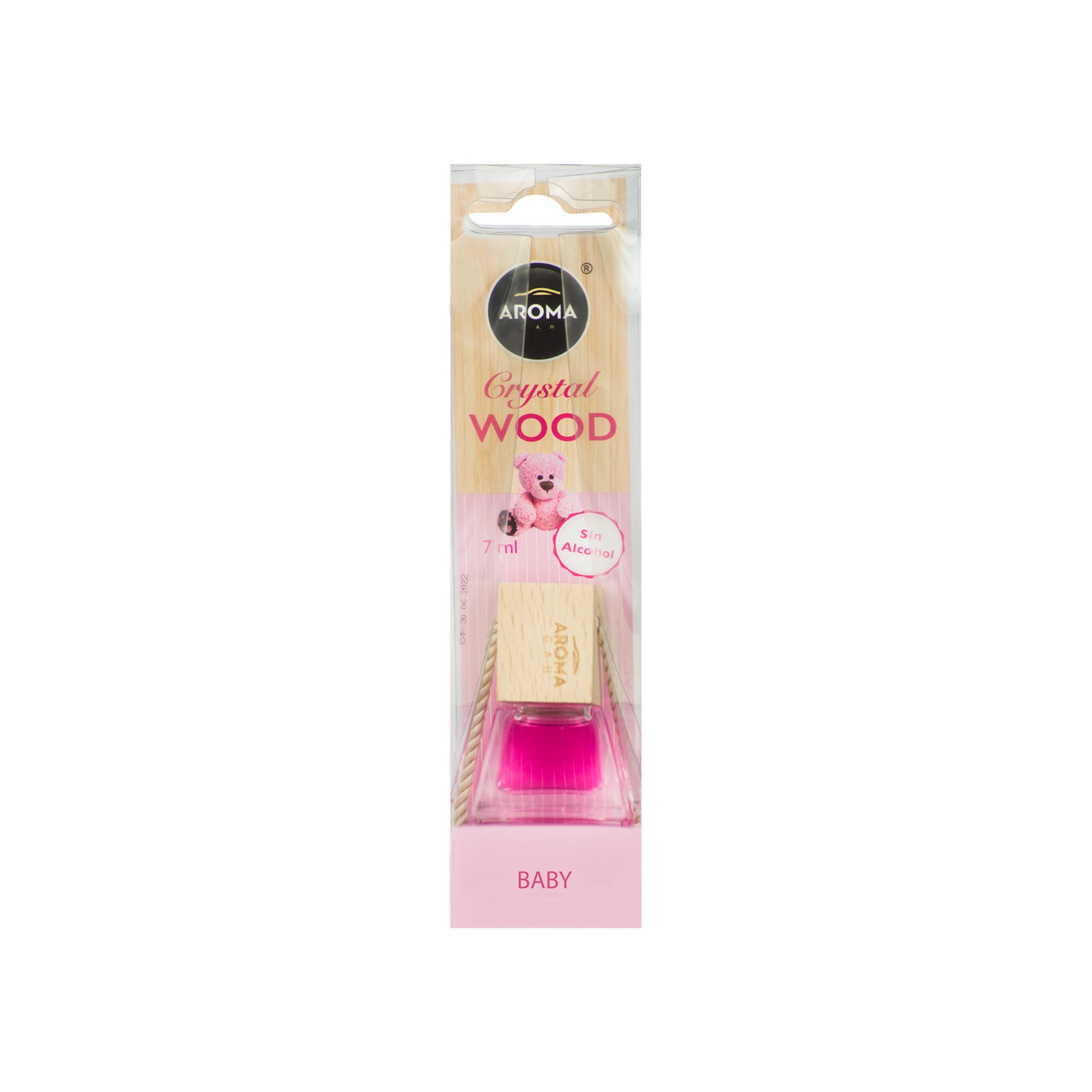 Tinh dầu treo  ô tô Aroma Car Crystal Wood 7ml - Baby (hương sả, chanh)