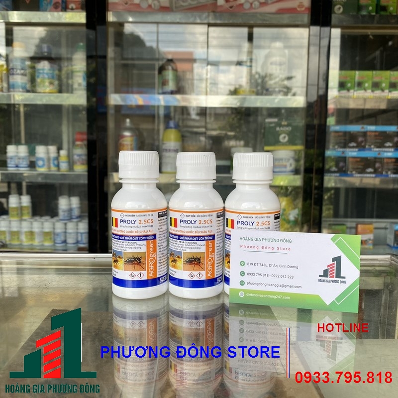 Thuốc diệt muỗi và côn trùng PROLY 2.5CS _chai 100ml