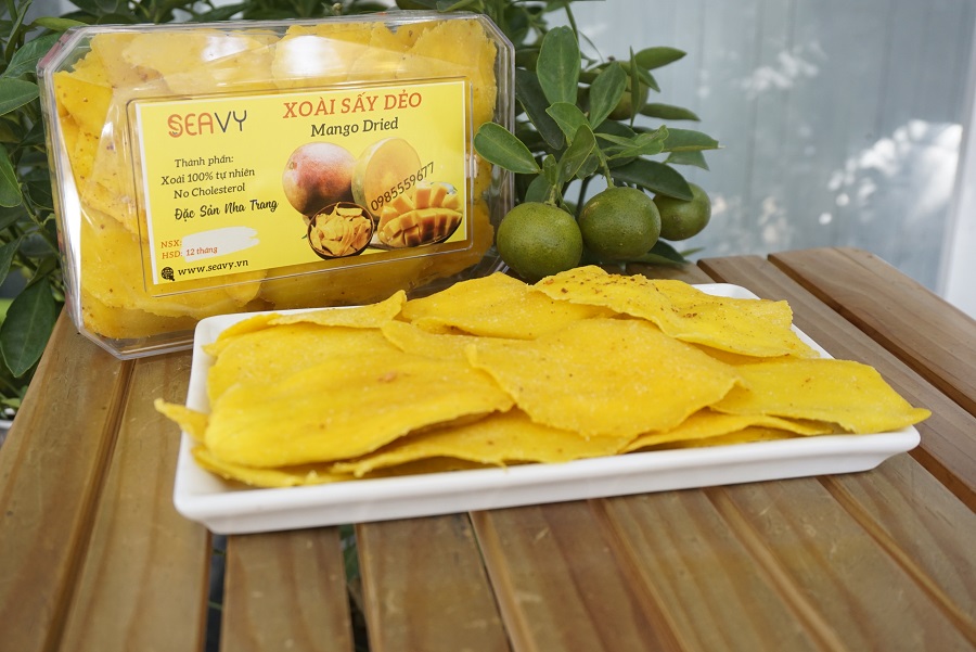 Đặc Sản Nha Trang-️ Xoài Sấy Dẻo Muối Ớt Thơm Ngon, Loại A Chua Cay Ngọt, Seavy Gói 250 Gram