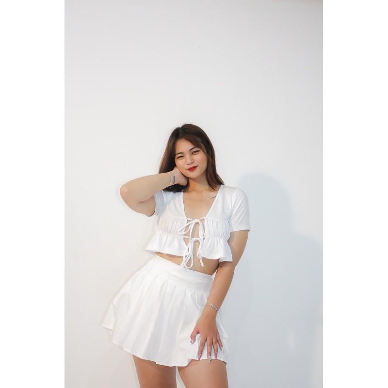 Áo croptop cột dây madie