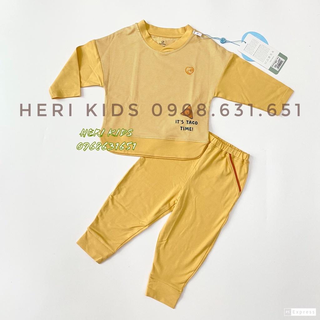 Bộ quần áo dài tay 5 màu Bamboo Cotton Bu, Bu baby Kyomi Aloha BBC003.01 cho bé 6m - 4Y