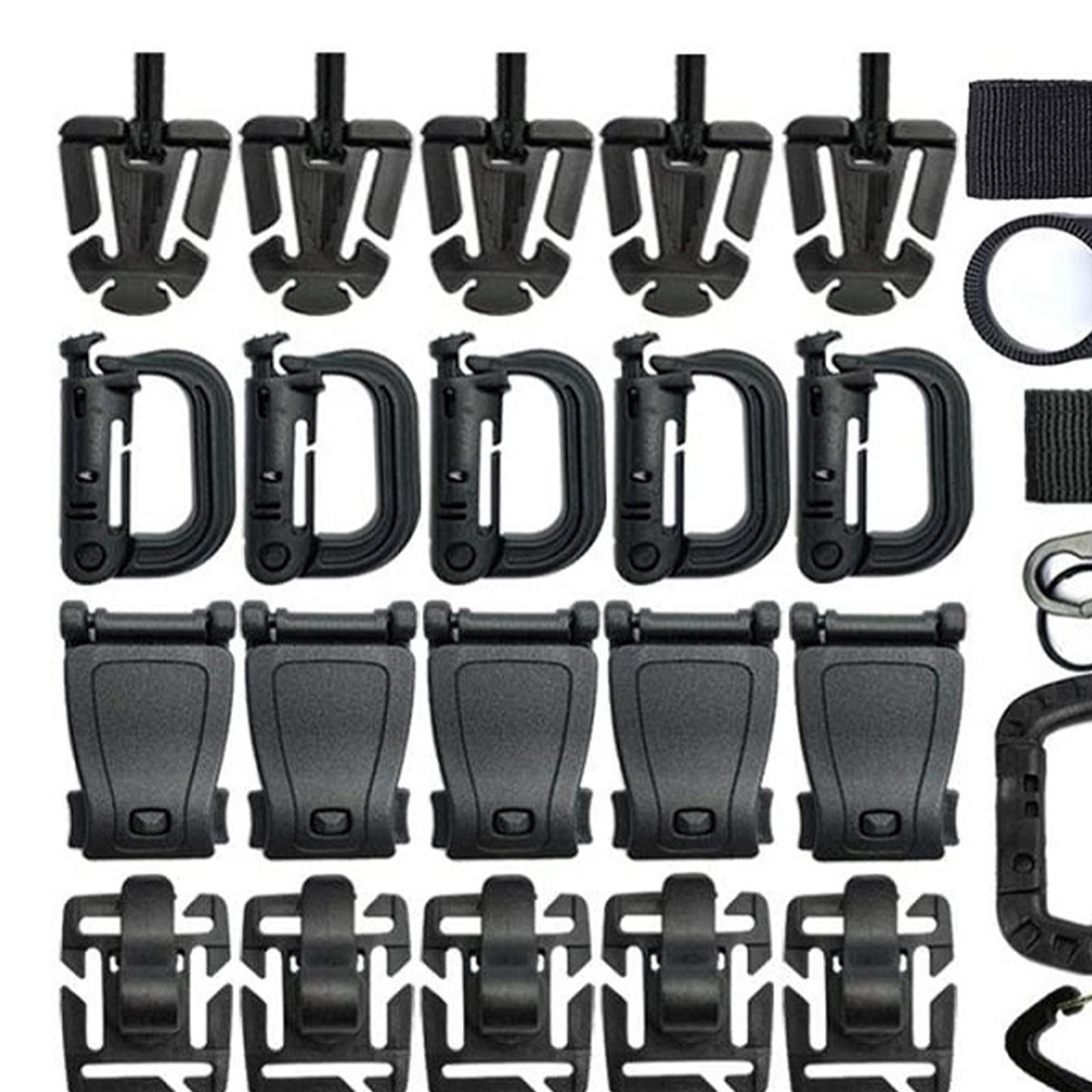 48Pcs Attachments for Backpack Clip Outdoor Tools