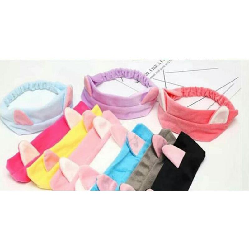 Băng Đô Cài Tóc Tai Mèo Thiết Kế Phong Cách Hàn Quốc