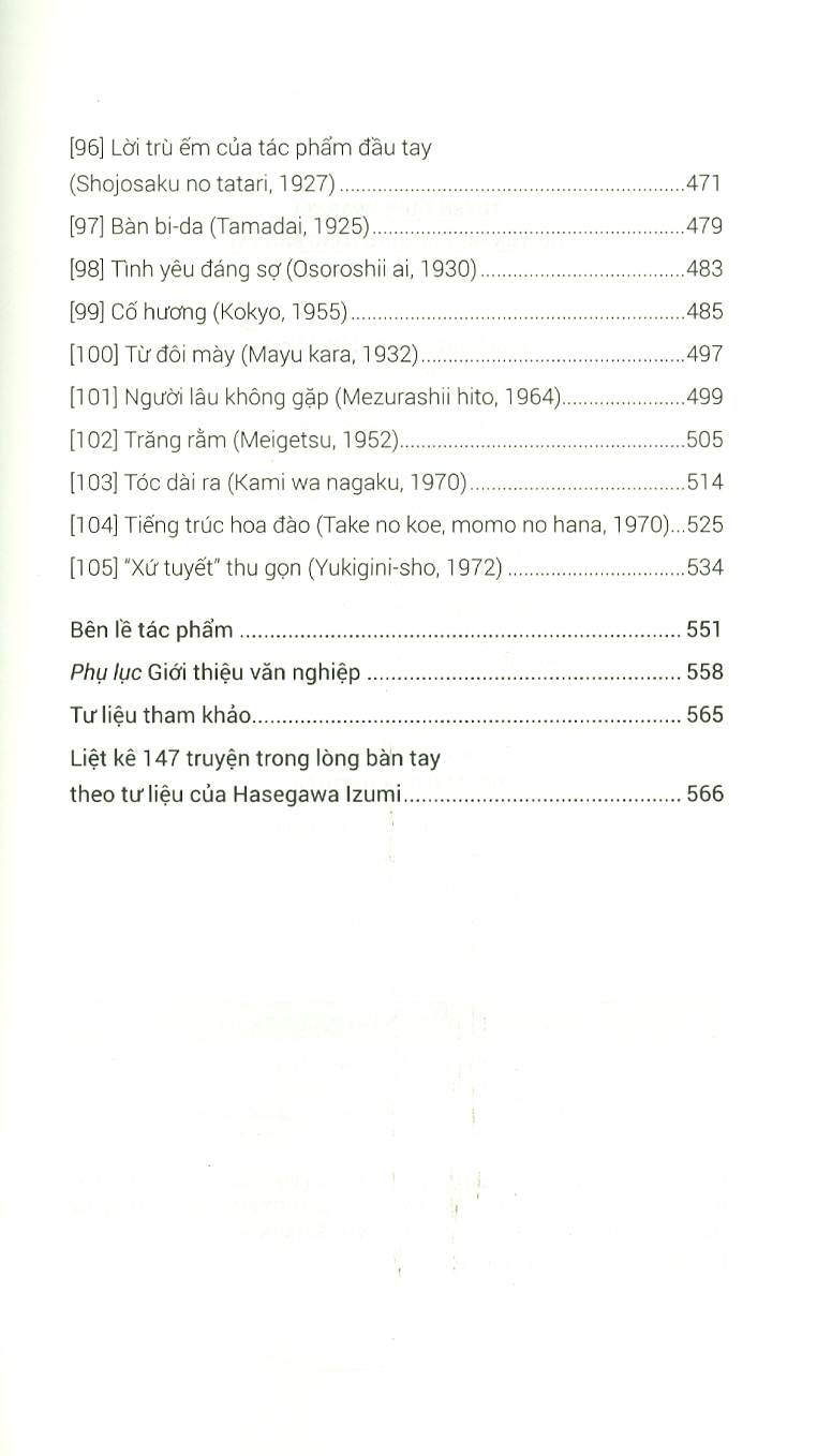 Tuyển tập Kawabata - Truyện Ngắn Trong Lòng Bàn Tay