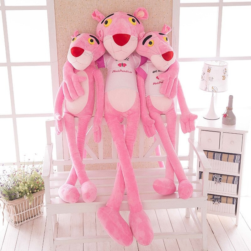 Gấu bông báo hồng Pink Panther – Quà tặng thú nhồi bông siêu dễ thương – Nhiều size từ 60 đến 130 cm – Gối ôm cho bé ngủ ngon