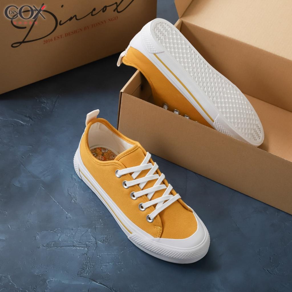 Giày Sneaker Nữ Dincox/Coxshoes C20 Yellow Sang Trọng Đơn Giản - Yellow