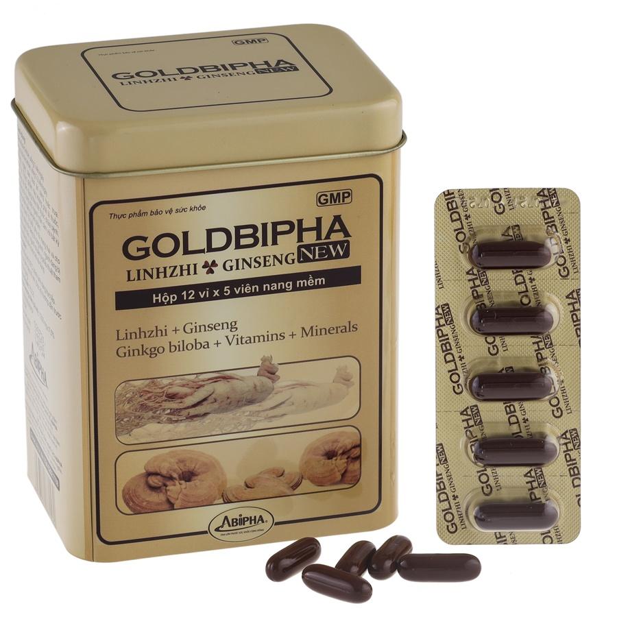 Viên Uống Phục Hồi Thể Lực, Tăng Cường Đề Kháng GOLDBIPHA NEW, Thành Phần Độc Quyền Với Chiết Xuất Nhân Sâm, Linh Chi.