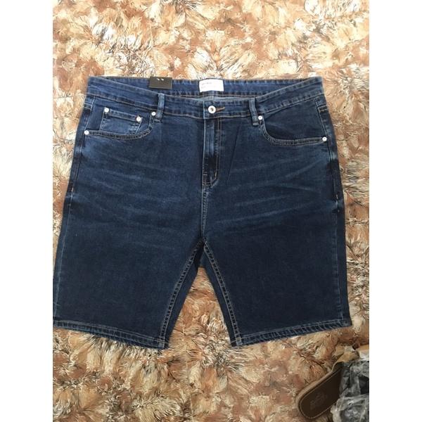QUẦN SHORT JEAN XANH XƯỚC/ TRƠN BIG SIZE NAM