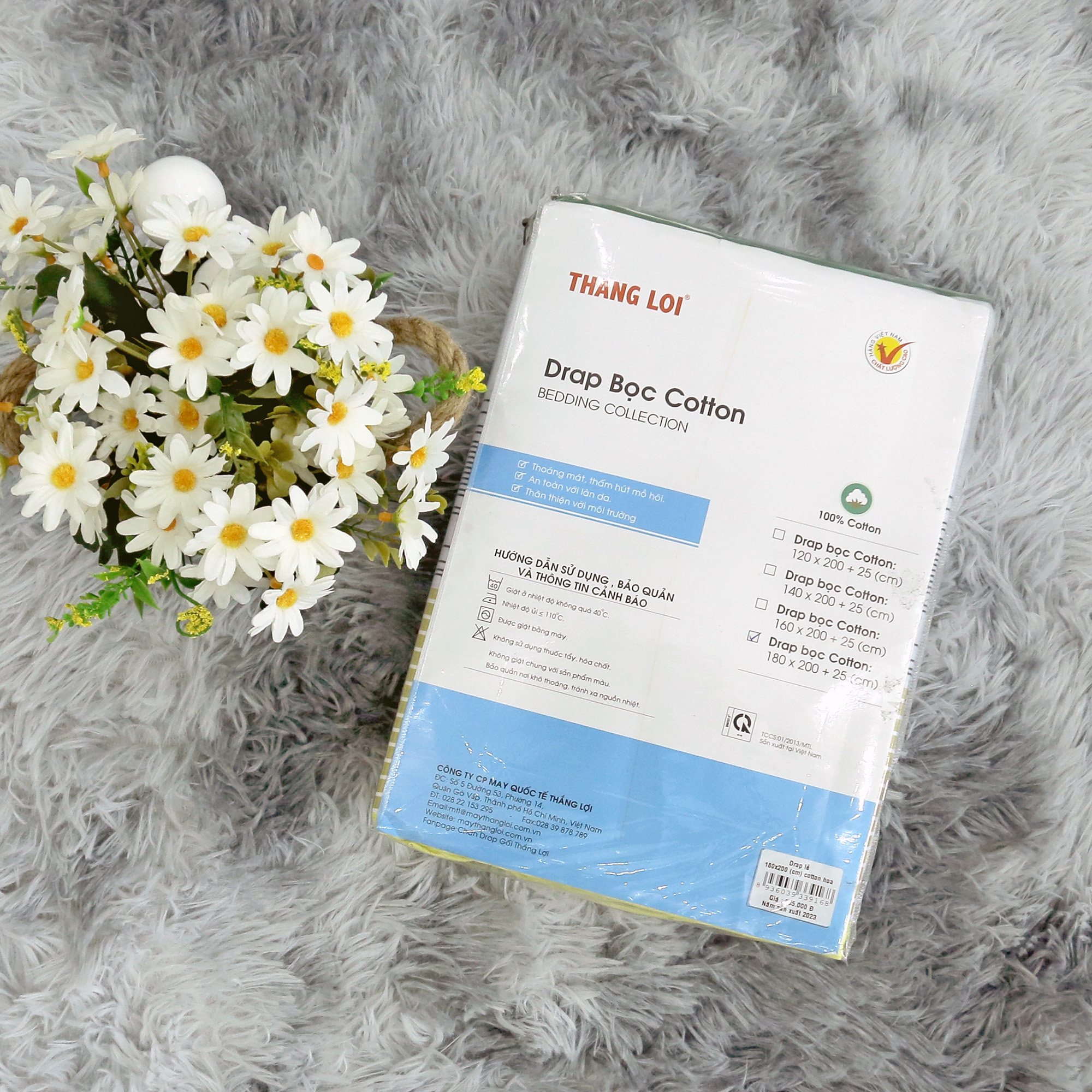 Drap Lẻ Cotton Hoa Thắng Lợi Mẫu 17 - Chính hãng
