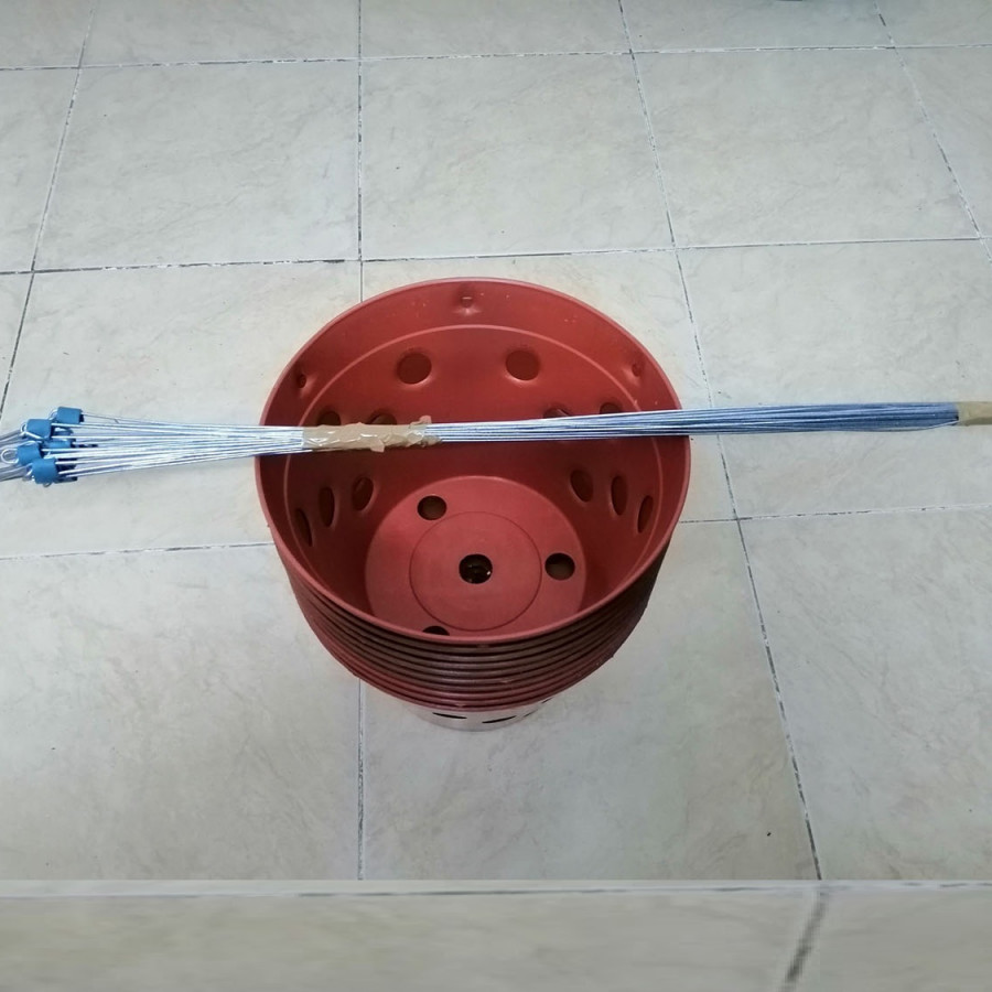 10 CHẬU GIẢ ĐẤT FI23 VÀ 10 MÓC KẼM 70cm TREO CHẬU SIÊU BỀN!!!