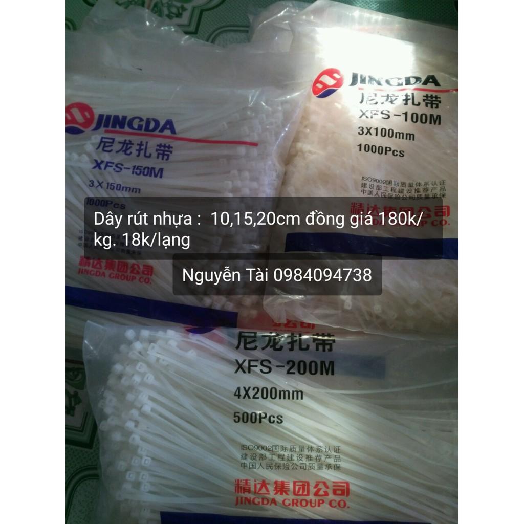 1kg Dây rút nhựa đủ size 10cm -15cm-20cm-25cm-30cm