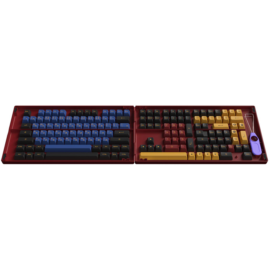 Nút Bàn Phím Cơ AKKO Keycap Set - Red &amp; Blue Samurai (ASA Profile) - Hàng Chính Hãng