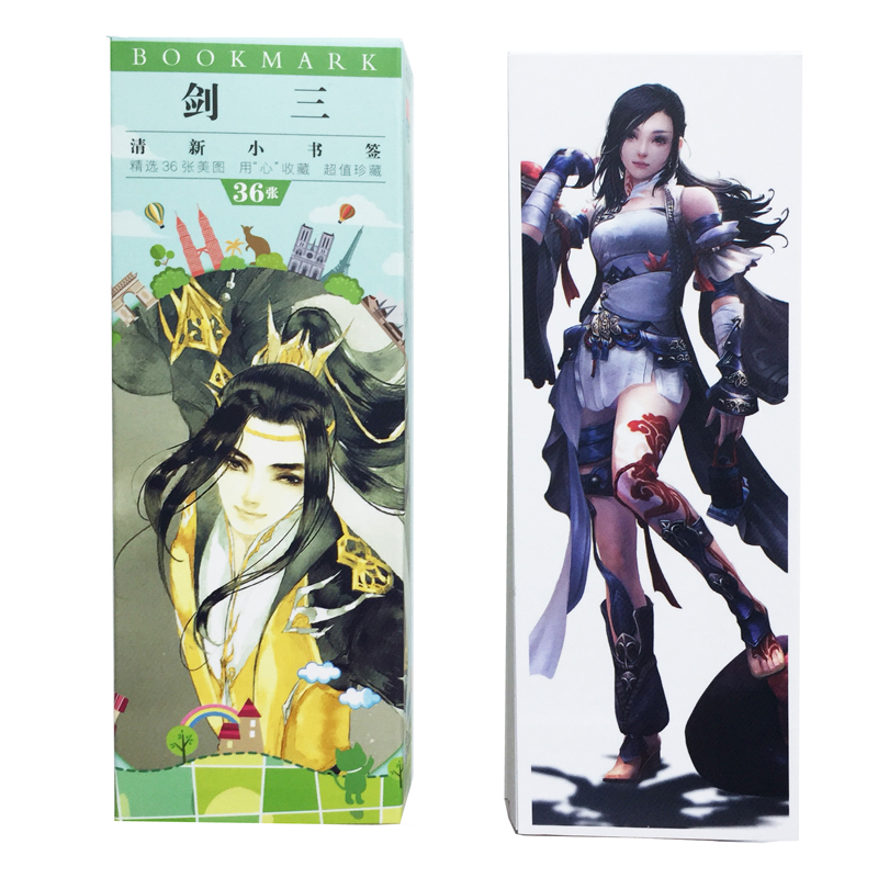 Hộp 36 Đánh Dấu Sách Bookmark Game Jian Wang 3 JX3 - Võ Lâm Truyền Kỳ