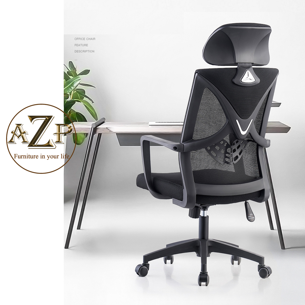 Ghế Văn Phòng Hỗ Trợ Cột Sống Lưng & Top thiết kế chuẩn Ergonomic AZP-9199-NEW XÁM Siêu Phẩm Style Thời Trang