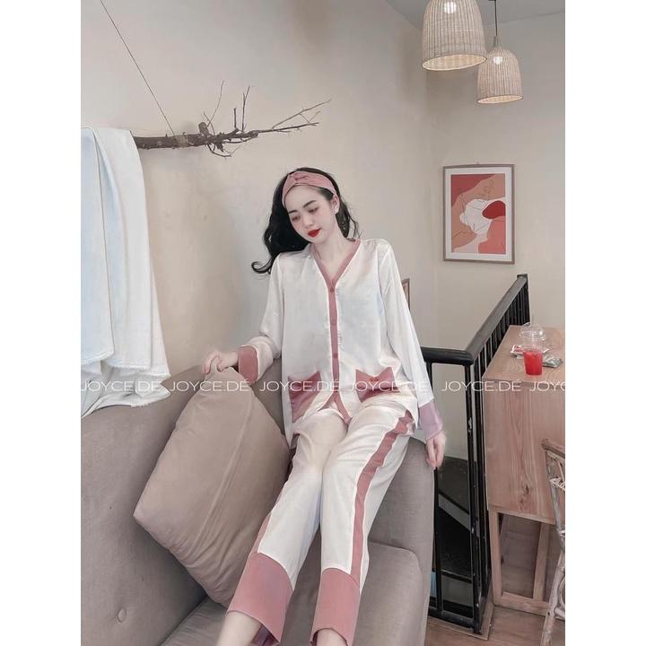 BỘ LỤA SUÔNG PHỐI MÀU 2 MÀU CHO NỮ