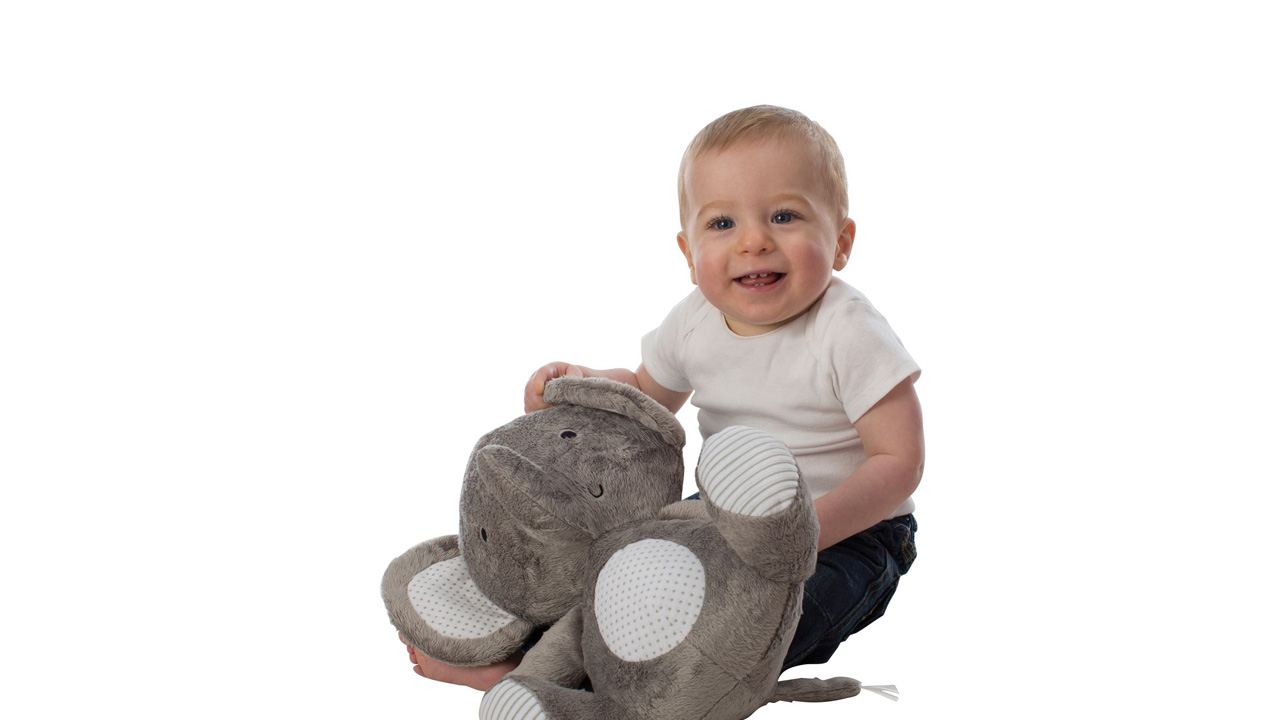 Thú bông voi con kéo dây phát nhạc Playgro Home Musical Pullstring Elephant, cho bé sơ sinh đến 36 tháng