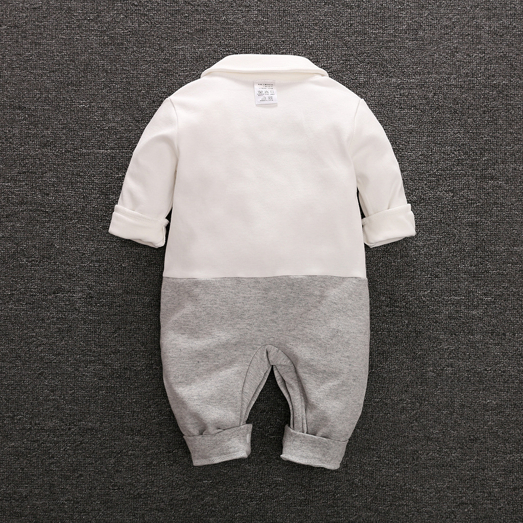 Body công tử dài tay cho bé trai, chất cotton tự nhiên, size từ 0-18m | MS05