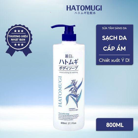 SỮA TẮM DƯỠNG ẨM VÀ LÀM SÁNG DA 800ML HATOMUGI