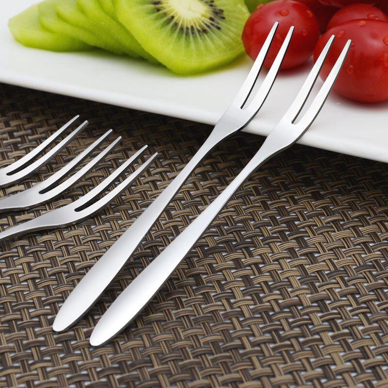 Dĩa Ăn Hoa Quả Trái Cây, Nĩa Ăn Bánh Gato Inox Gia Đình