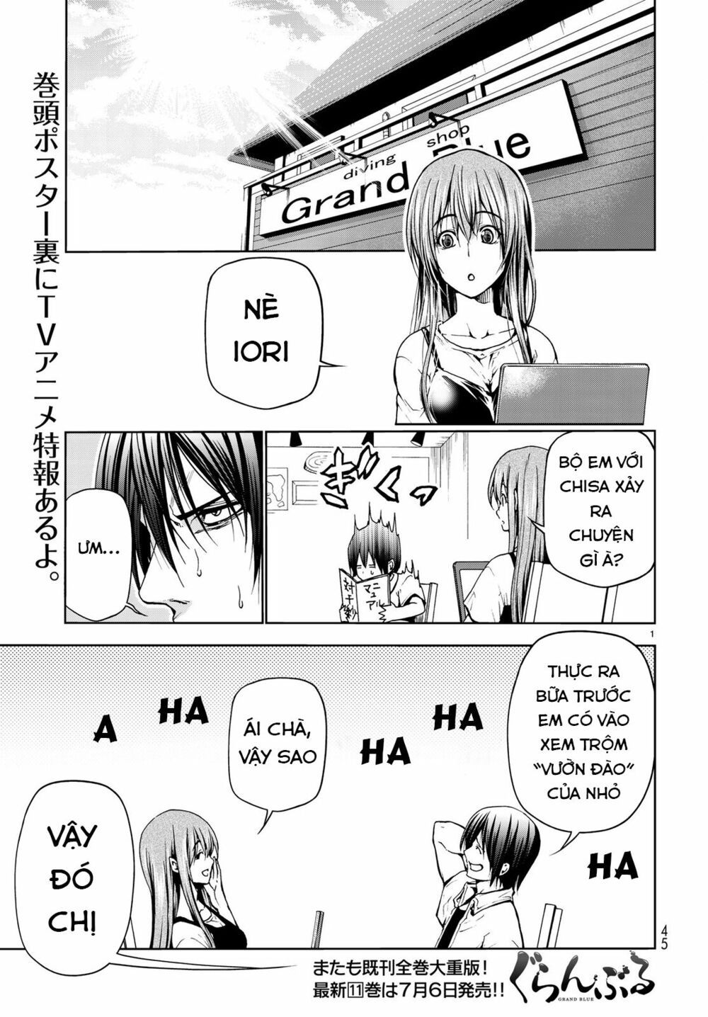 cô gái thích lặn - grand blue chapter 45 1