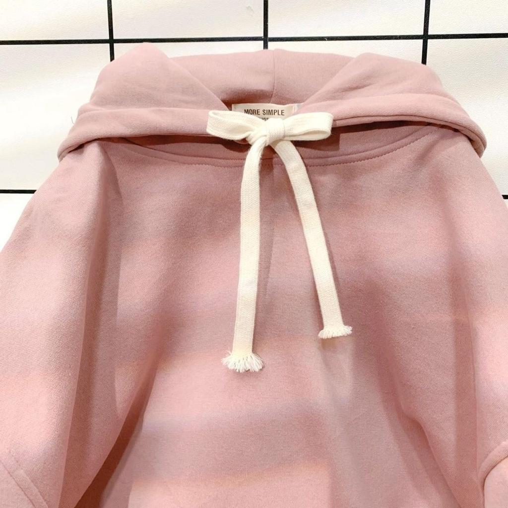 Áo Hoodie Basic Trơn SS2021 Form Rộng Vải Nỉ Cotton Lót Bông Ulzzang Unisex