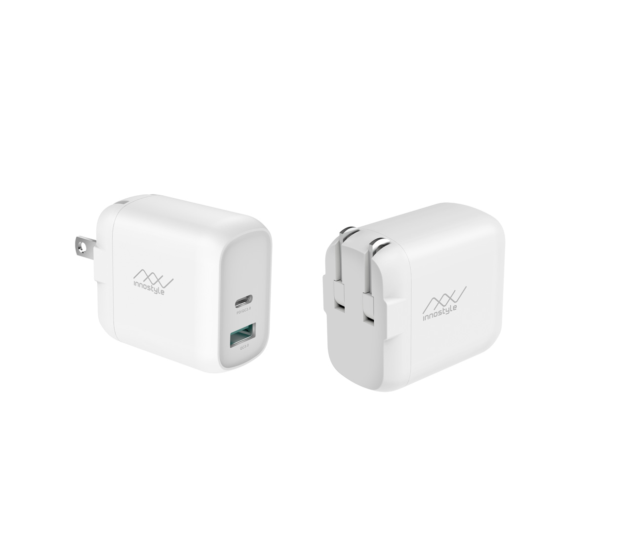 Adapter Sạc 2 Cổng 18W Innostyle Minigo Pro Dual Tích Hợp Cổng USB Type-C Hỗ Trợ Sạc Nhanh PD Power Delivery và Quick Charge QC 3.0 - Hàng Chính Hãng