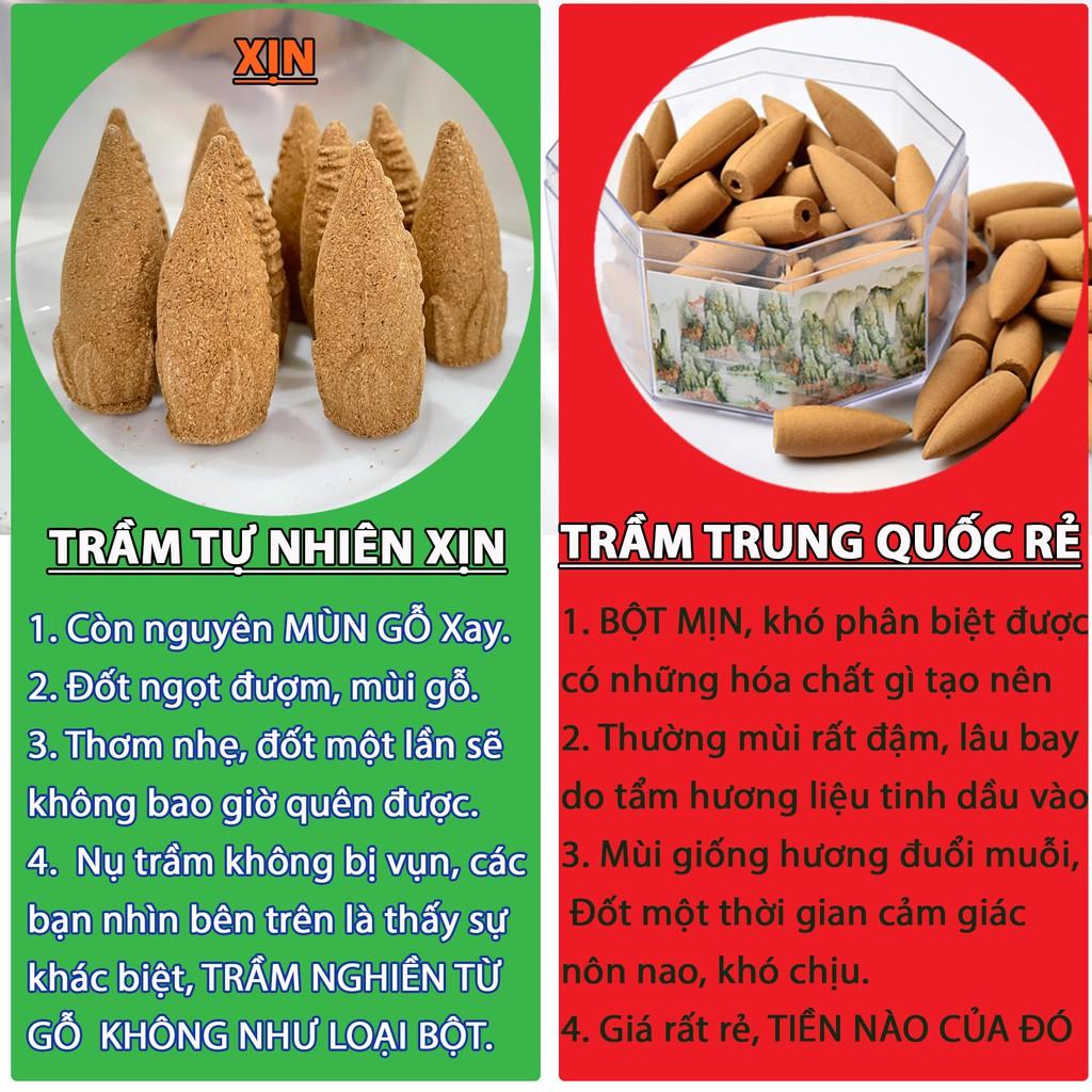 Nụ trầm hương cao cấp, nụ trầm hương khói ngược, nụ trầm thiên nhiên loại VIP đốt thác trầm, dành cho người SÀNH TRẦM