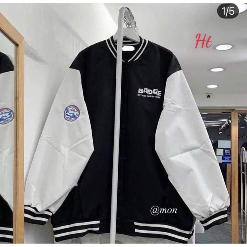 Áo bomber BADGE phối tay H2A