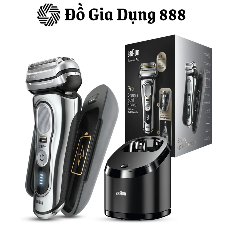 Máy Cạo Râu Nam Braun serie 9 Pro 9477CC / 9476CC / 9475CC, Nhập Đức, BH 12 Tháng, Hàng Chính Hãng