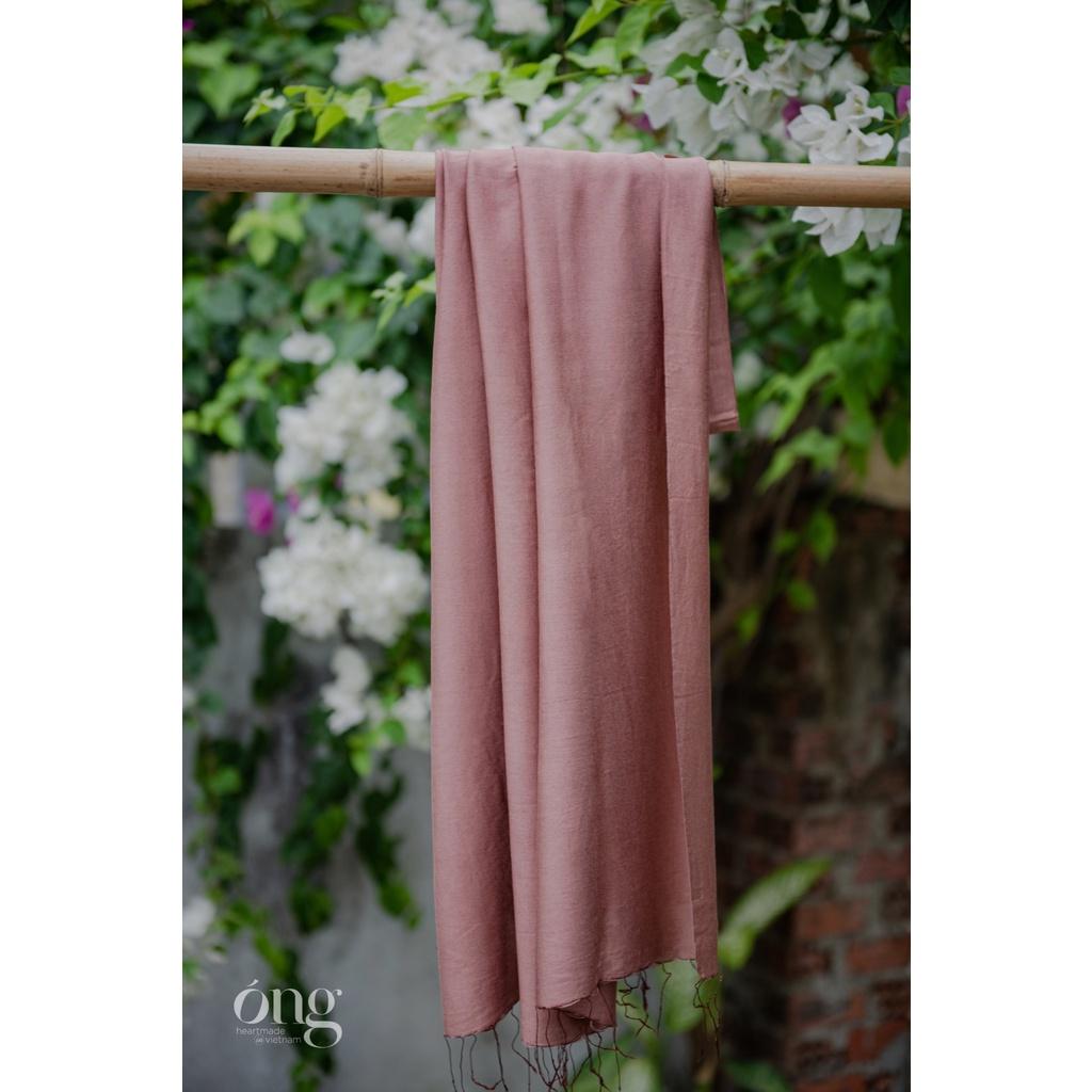 50% Silk 50% Linen mát min, không bí da, không nilong, khăn dệt tại Việt Nam, nhuộm màu Azofree
