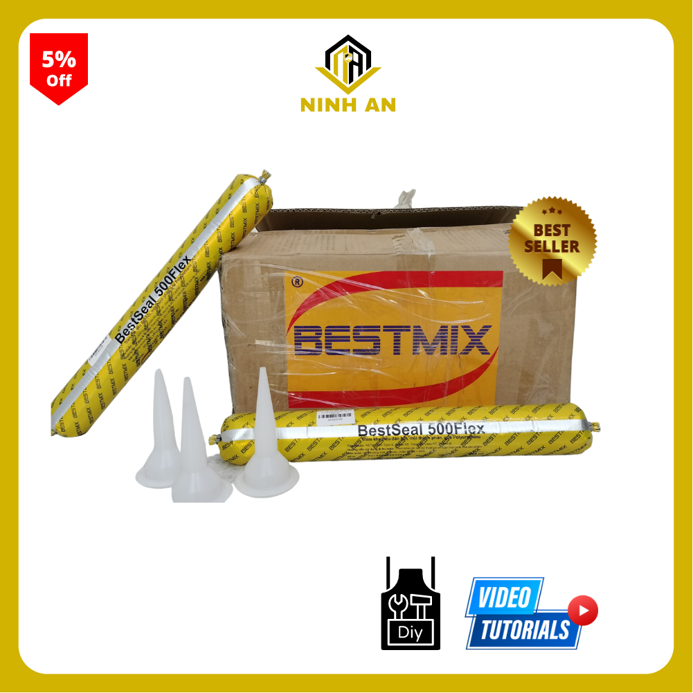 BestSeal 500Flex - Thùng 20 xúc xích - chất trám bít đàn hồi, một thành phần