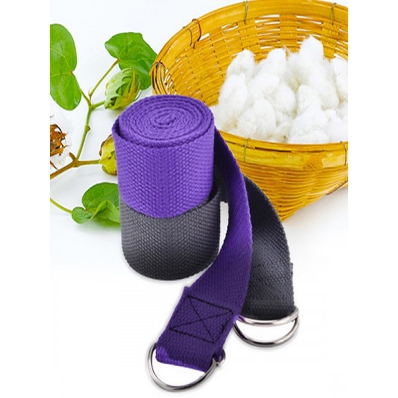 Dây Đai Tập Yoga Sợi Cotton, Dây Kéo Tập Yoga 1m8 - YOGA QG, Hỗ Trợ Kéo Giãn Chân Tay, Uốn Người Tập Yoga, Giúp Bạn Có Một Cơ Thể Dẻo Dai