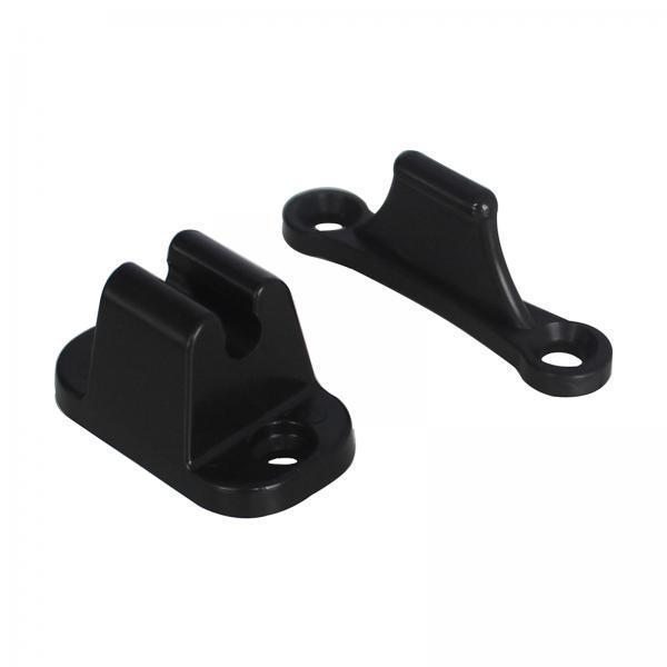 2xT Shape Nylon Door Stop Retainer for Camper RV Caravan Motorhome Black