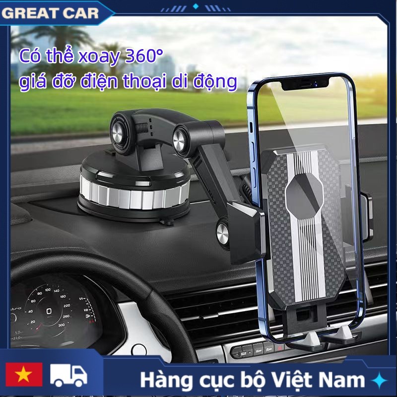 Giá Đỡ, Kẹp Điện Thoại Trên Ô Tô, Cốc Hút Bảng Taplo, Kính Xe Hơi Chắc Chắn, Điều Hướng Nhiều Góc Xoay 360 Độ Linh Hoạt