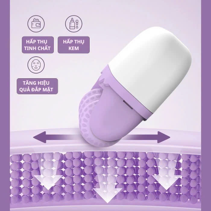 Máy Massage Mặt Làm Đẹp Da Lạnh ICE Giúp Nâng Cơ Mặt, Rửa Sạch Sâu, Tăng Cường Hấp Thụ Tinh Chất Dưỡng Da Kèm Massage Mắt Loại Quầng Thâm Tạo Nét V-Line Cho Mặt - Giao Màu Ngẫu Nhiên