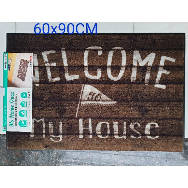 THẢM DOORMAT WELCOME HOPMAT CHUYÊN GIA LẤY BUI ĐẤT SIZE LỚN 60X90CM CONDOR