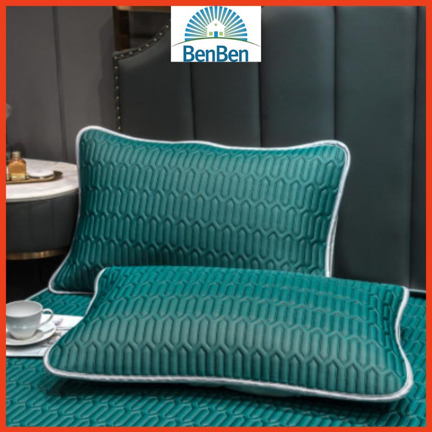 Combo 2 vỏ gối cao su non tencel 50x70cm - - áo gối cao su non - áo gối vỏ gối