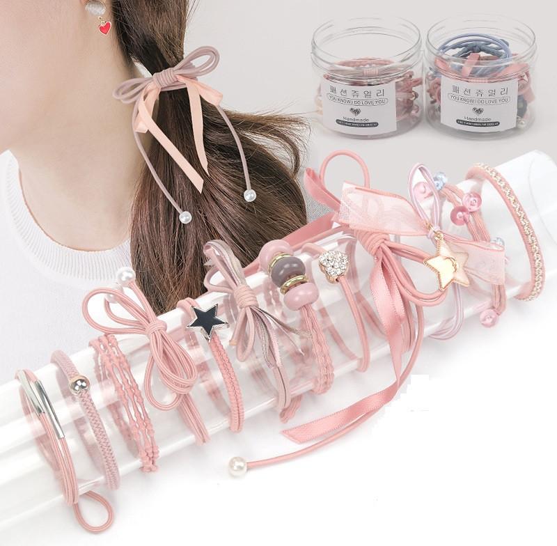 Hộp Dây Cột Tóc 12 Dây Đính Hạt